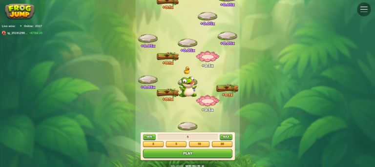 Frog jump jeu casino