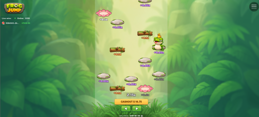 Frog jump jeu casino